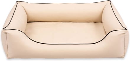Orthopedische hondenmand Eco Leer Beige Medium 80cm