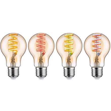 Filament 230 V Smart Home Zigbee 3.0 LED-gloeilamp E27 470lm 6,3W RGBW+ dimbaar Goud
