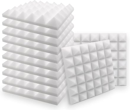 Akoestisch Schuim - Geluidsisolatie Panelen - Studio Geluidsdemping - Vlamvertragend Materiaal - 30x30x5cm - Wit