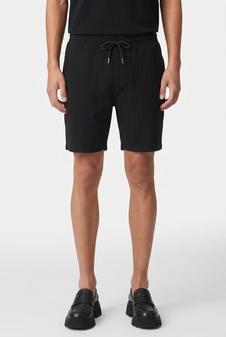 Reiss Drawstring Jersey Short Black Größe: XL | Kurze Sporthosen Outlet | Herren | Schwarz