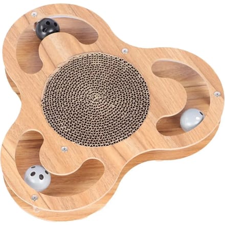 Krabplank fidgistar houtkleurig - 35x35x4,2cm