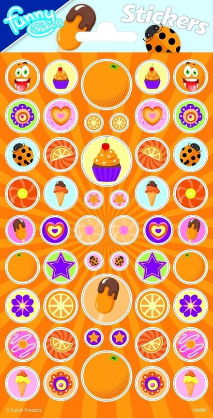 Totum Sticker sheet with Fragrance - Orange