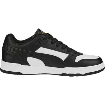 PUMA RBD Game Low Unisex Sneakers - Zwart/Wit/Goud