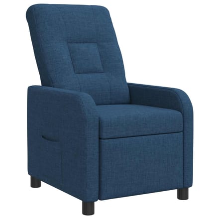 vidaXL - Recliner - Blauw - Stof
