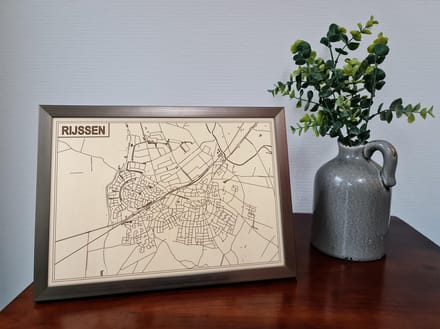 Decoratief Beeld - Houten Van Rijssen - Hout - Bekroned - Bruin - 21 X 30 Cm