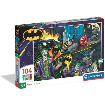 Clementoni - Kinderpuzzel - 104 Stukjes - Batman - Puzzel Vanaf 6 Jaar