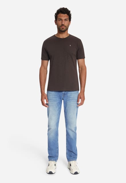Katoenen Slub T-shirt