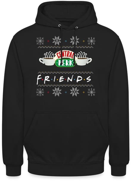 Friends Central Perk Lelijk Kerstmis Hoodie Unisex