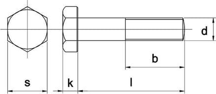 Bout Din931 8.8 M7X60Mm Elvz zonder Moer - 200 stuks