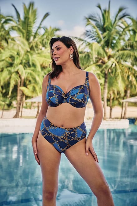 Rosa Faia - Sea Chains Bikini Top Style Hermine - maat 85D - Blauw