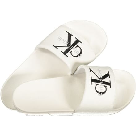 Calvin Klein Witte Polyurethaan Heren Slipper
