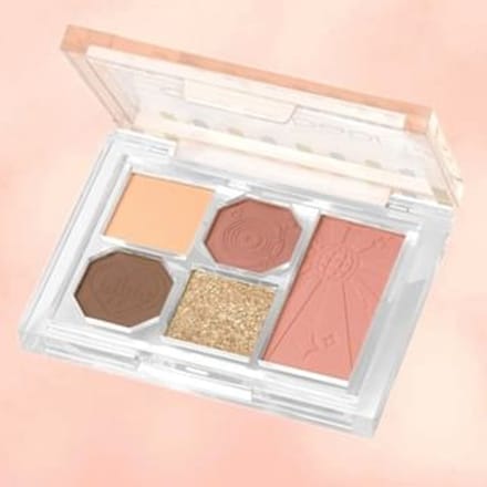 Gracebabi - 2 in 1 Eyeshadow & Cheek Palette - Light Brown #03 Light Brown - 6.9g