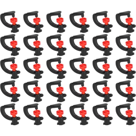 30 STUKS G-Type Roterend Spuitmondstuk Hangend Sproeier Verstuivend Mondstuk voor Tuin Kas black