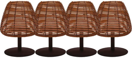 Set van 4 draadloze LED-tafellampen H25CM BOHEME