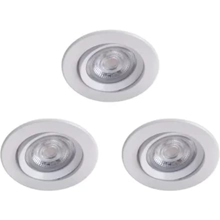 Philips Inbouwspot Sparkle Wit ⌀8,5cm 5w 3 Stuks
