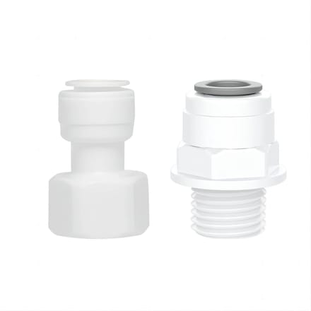 Solidchoice - Dailygoody - 2Pcs Water Filter Quick Connector 3/8 inch - Koppelingen voor Osmose Waterfilters