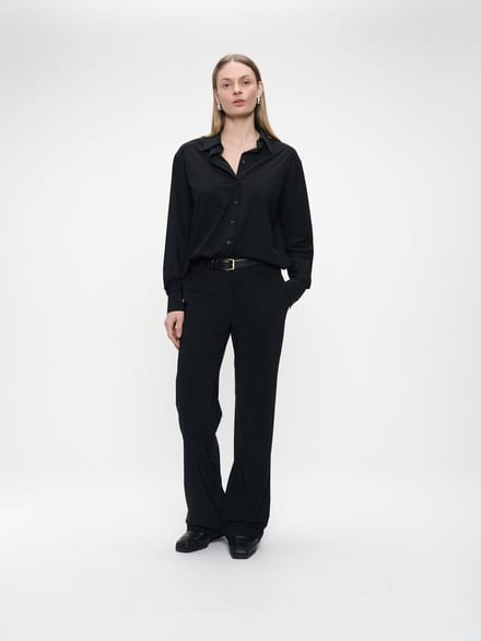 Linda pants technical jersey | Black - Black / S