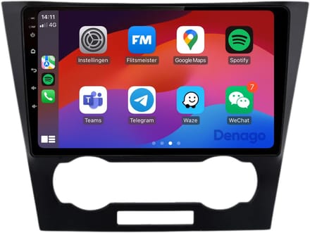 CarPlay autoradio geschikt voor Chevrolet Epica (2006 t/m 2012) | 9 inch | Android 16 | Draadloos Apple CarPlay & Android Auto | 2GB + 32GB | QuadCore processor | Denago DNG-A131 | 2025 model | 2006 2007 2008 2009 2010 2011 2012 | Bluetooth & Wifi