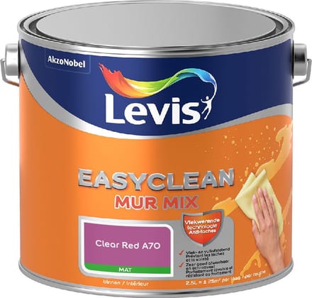 Levis - Easyclean Mur Mat Mix - Clear Red A70 - Mengverf - 2,5 L