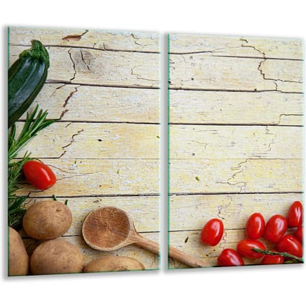 TMK ArtDeko - Snijplank - 30x52 cm - Beschermplaat - Glas
