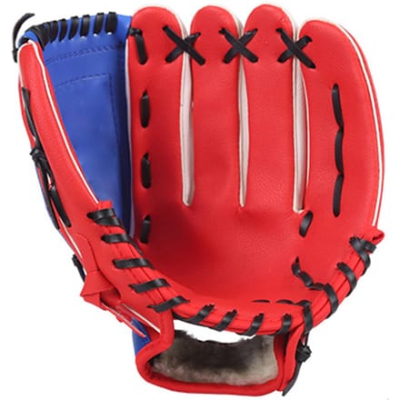 10,5 11,5 Inch Honkbalhandschoen voor Linkshandigen 10.5 inch blauw/rood