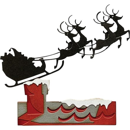Sizzix Thinlits Ponssjabloon "Reindeer Sleigh by Tim Holtz"