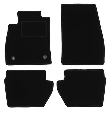 Zwarte veloursmatten voor: Ford Fiesta MK8 hatchback (2017-)