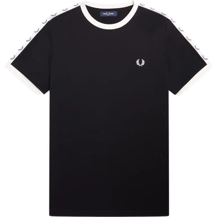 T-shirt met contrasterende rand en band Fred Perry