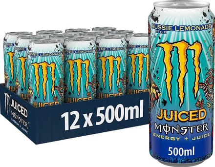 Monster Energy Juiced Aussie Lemonade Energiedrank - 12x 500 ml