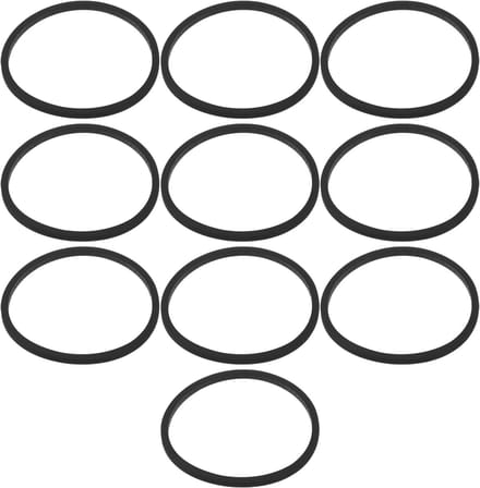 Dailygoods- Cassette Tape Riem 10 Stuks - Rubber - Diameter 25 mm