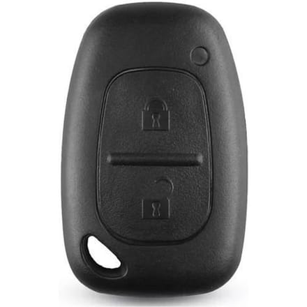 Coque cle kangoo Clé Plip Boitier Vierge Compatible Trafic Kangoo Master Vivaro 2 Boutons gray
