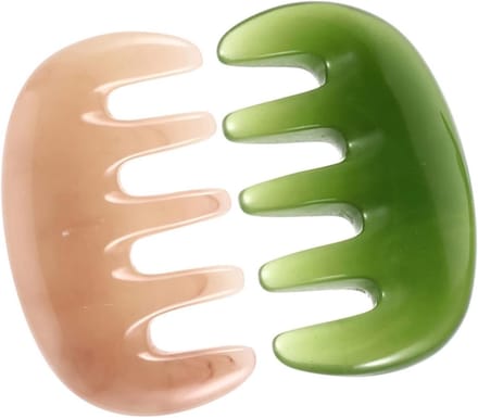 Massagekam set voor hoofd, gezicht en rug - Gua Sha en haarverzorging tools voor ontspanning