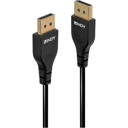LINDY 36460 DisplayPort AV Aansluitkabel [1x DisplayPort stekker - 1x DisplayPort stekker] 0.5 m Zwart