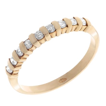 Orphelia RD-33024/53 - Ring - geelgoudkleurige 18 Karaat - Diamant 0.27 ct