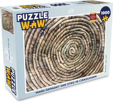 Puzzel Cirkel - Riet - Mand - Legpuzzel - Puzzel 1000 stukjes volwassenen