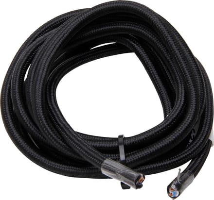 KOPP textielsnoer - linnen mantel - 3 x 0.75 mm² - belastbaar tot 1300 watt - zwart - per meter