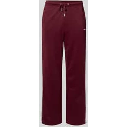 Wide fit trackpants met logo-applicatie, model 'Viro'
