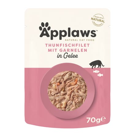 Applaws Zakje in Gelei 16 x 70 g - Tonijn met Garnalen