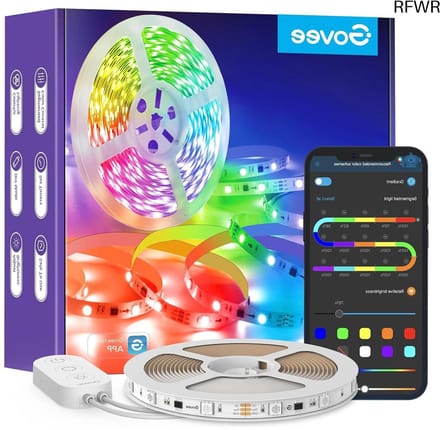 RFWR® RGBIC Ledstrip 5m met Muzieksync en Segmentcontrole voor Creatieve Verlichting