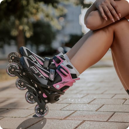 RAVEN Profession 3-in-1 Skates Zwart/Roze Maat 35-39