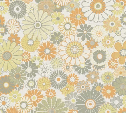 RETRO BEHANG | Floraal - meerkleurig - A.S. Création Retro Chic