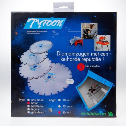 Tyfoon Diamantblad Beton 350 As 30mm - 249261