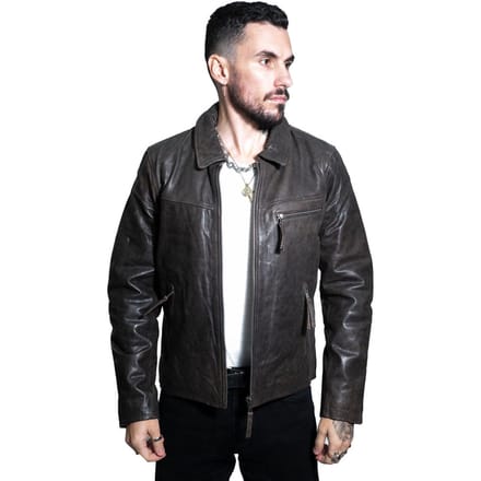 Harrington koeienhuid leren herenjack-Lima