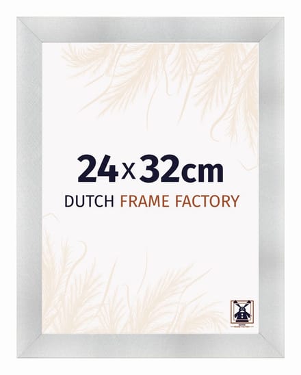 Fotolijst 24x32 cm - MDF - Aluminium Geborsteld - Praag