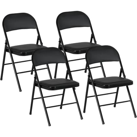 4goodz 4 stuks stevige klapstoelen van kunststof max 120 kg -