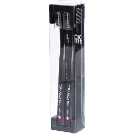 Curaprox Black is White CS5460 - Tandenborstel - 2 stuks - Zwart