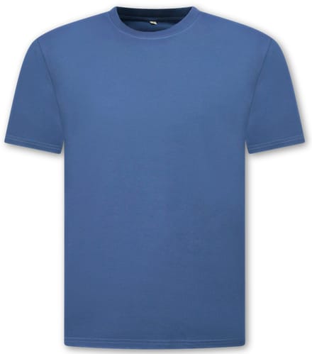 Oversized T shirt Heren - Effen T shirt Heren Blanco - MD6530 - Donker Blauw