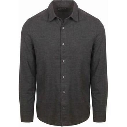 Overhemd Lange Mouw Marc O'Polo Overhemd Flanel Print Antraciet