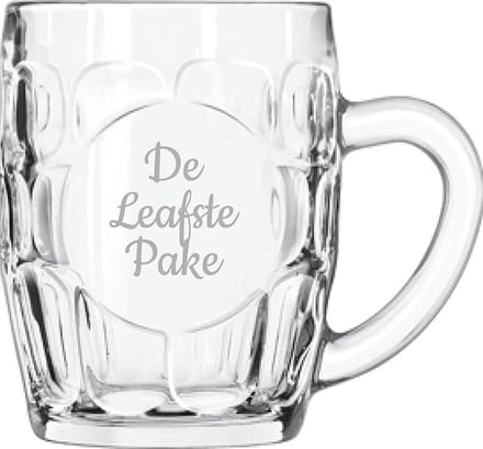 Gegraveerde Bierpul 55cl De Leafste Pake