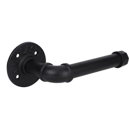 Badkamer Waterleiding Wandrek Toiletpapierhouder Tissue Opbergplank black